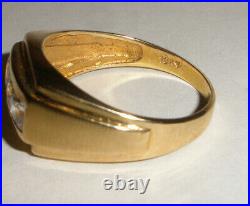 Nice Vintage classic 10k yellow gold men`s ring size 10.5