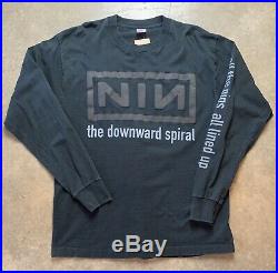Nine Inch Nails Downward Spiral Self Destruct 1994 95 Long Sleeve Shirt Halo VTG