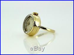 Omega Vintage 9K Yellow Gold Manual Winding Ring Watch, Birmingham 1961