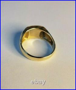 Onyx mens14k yellow gold 8.4 grams size 10.5 ring vintage