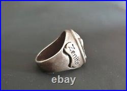 RARE ITEM Zenith American Vintage 925 STERLING SILVER Nice Men's Size 10.5 Ring