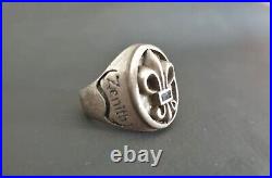 RARE ITEM Zenith American Vintage 925 STERLING SILVER Nice Men's Size 10.5 Ring