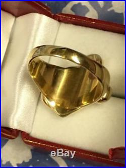 Rare Mens Vintage Disney 14k Yellow Gold Mickey Mouse Ring