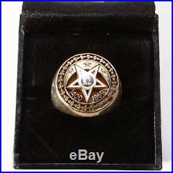 Rare Vintage Kappa Sigma College Fraternity 10K Gold Signet Mens Ring Size 8-3/4
