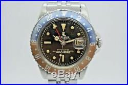 Rolex GMT Master 1675 Pepsi Gilt Chapter Ring Dial