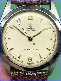 Rolex Oyster Vintage Ref. 6082 Mens 34mm Original Chapter Ring Dial Dress Watch