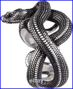 Snake Ring Silver Rings Serpent Reptile Animal Gothic Vintage Aesthetic Jewelry