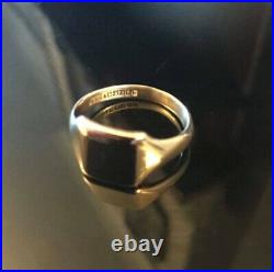 Stunning Vintage Hm WW&S Bham 1959 Solid 9ct Gold Signet Ring Mens Pinky Sz U
