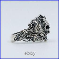 Take My Heart Vintage Design Skull 925 Sterling Silver Men's Biker Ring Gift