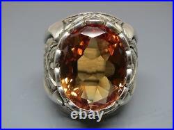 Turkish Handmade Jewelry 925 Sterling Silver Alexandrite Stone Men Ring Sz 10