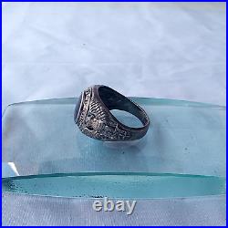 UNCAS Sterling Silver Men's vintage united states air force service ring size 9