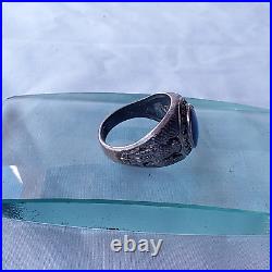 UNCAS Sterling Silver Men's vintage united states air force service ring size 9