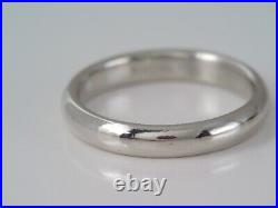 VINTAGE MENS 950 PLATINUM WEDDING BAND RING sz 10 1/4