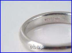 VINTAGE MENS 950 PLATINUM WEDDING BAND RING sz 10 1/4