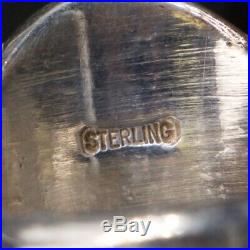 VTG Sterling Silver NAVAJO Robert Leekity Turquoise Men's Ring Size 10 26g