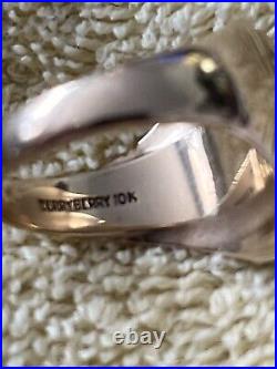 VTG TERRY BERRY MENS RING Size 10.5. 10K Gold 10g Withstone