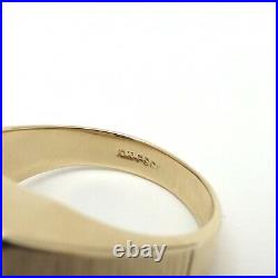 Vintage 10K Gold Onyx Signet Letter Initial Mens Ring sz10
