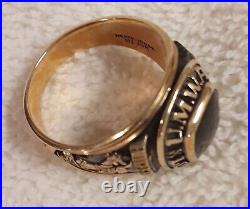 Vintage 10 Kt Yellow Gold Mans Ring Umwa Local 1392 Largest Shovel 6360 Image