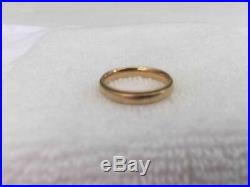Vintage 14K Gold Men's Wedding Anniversary Ring Size 9 4 grams