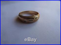 Vintage 14K Yellow Gold 5mm Comfort Fit Men Or Women Wedding Band Ring 4.83g