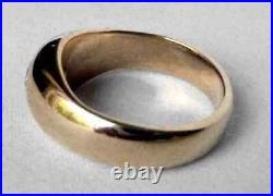 Vintage 14K Yellow Gold Over Mens 1.0CT Lab Created Diamond Solitaire Pinky Ring