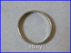 Vintage 14k White Gold Men's Designer Tradition Wedding Band Ring 4.3g 11.5 size