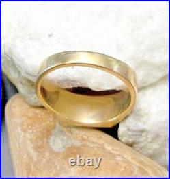 Vintage 14kt Yellow Gold Diamond Men's Wedding Ring Size 12 -9.4 grams 14k