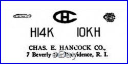 Vintage 1930s Chas Hancock USA Letter P Initial 10K Gold Mens Signet Ring S 10.5