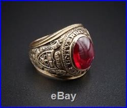 Vintage 1951 BBA Mens 10K University of Texas UT Class Ring Size 10 17g RG1824