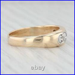 Vintage 1ctw Diamond Men's Wedding Band 14k Yellow Gold Size 13 Ring