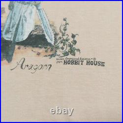 Vintage 70s Aragorn Hobbit House Shirt Single Stitch Lord of the Rings Rare