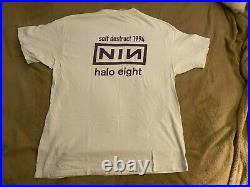 Vintage 90's 1994 Nine Inch Nails Halo Eight Self Destruct T-Shirt Men's XL NIN