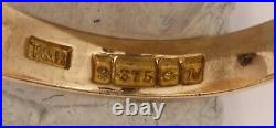 Vintage 9ct gold mens diamond signet ring. SizeU. 7.68grams. Birmingham 1962. By T. B