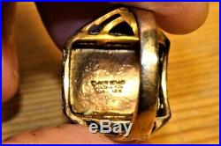 Vintage Black Hills Gold Men's Ring Size 11.75 10 Grams Black Hills Gold Leaves