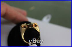 Vintage Cartier 18K Gold Mens Ring Size 59 / 8 Tiger's Eye Le Baiser du Dragon
