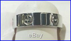 Vintage Cartier Love ring 18k white gold 6mm wedding band ring mens sz 11.5