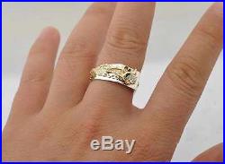 Vintage Dragon Ring Antique Men Diamond Engagement Ring White Gold Finish