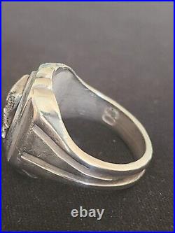Vintage Eagle Scout Ring (40's 50's) Silver Size 8