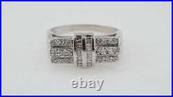 Vintage Estate 14k White Gold Diamond Ring Jewelry