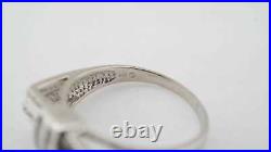 Vintage Estate 14k White Gold Diamond Ring Jewelry