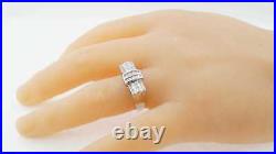 Vintage Estate 14k White Gold Diamond Ring Jewelry