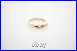 Vintage Estate 14k Yellow Gold Men's Ring with 0.25ct Diamond Size 10