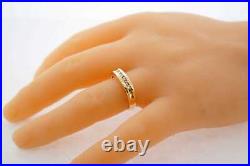 Vintage Estate 14k Yellow Gold Men's Ring with 0.25ct Diamond Size 10