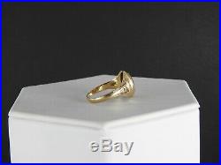Vintage Estate Antique Victorian Ring Solid 10K Rose Gold Unisex Womens Mens 9
