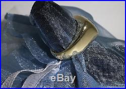 Vintage Estate Solid 14k Gold Mens / Unisex Ring Canary Diamond & Mystic Topaz