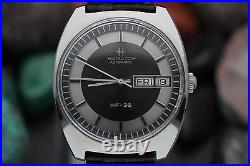 Vintage HAMILTON HF-36 Cal. 631 Hi-Beat Stainless Steel Chapter Ring Men's Watch