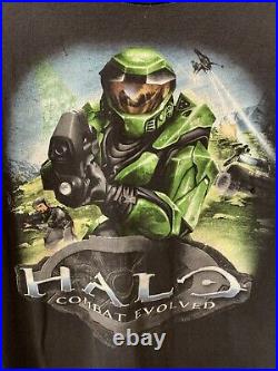 Vintage Halo Combat Evolved Shirt Sz XL Video Game 2000s XBOX Faded Delta