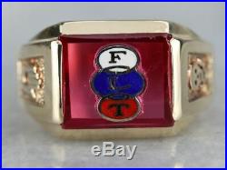 Vintage Independent Order of Odd Fellows Men's Ring