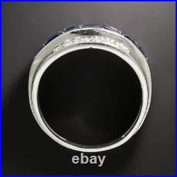 Vintage Inspired Men's Wedding Ring 14K White Gold 2.6 Ct Lab Created Diamond