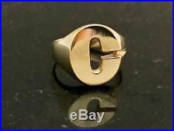 Vintage James Avery Men's Custom Initial C Ring Sz 10 1/2 14K Yellow Gold. 585